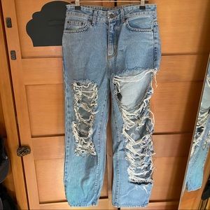 NWOT chain boyfriend jeans